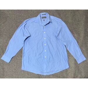 David Taylor 16 1/2 34/35 Light Blue Long Sleeve Shirt